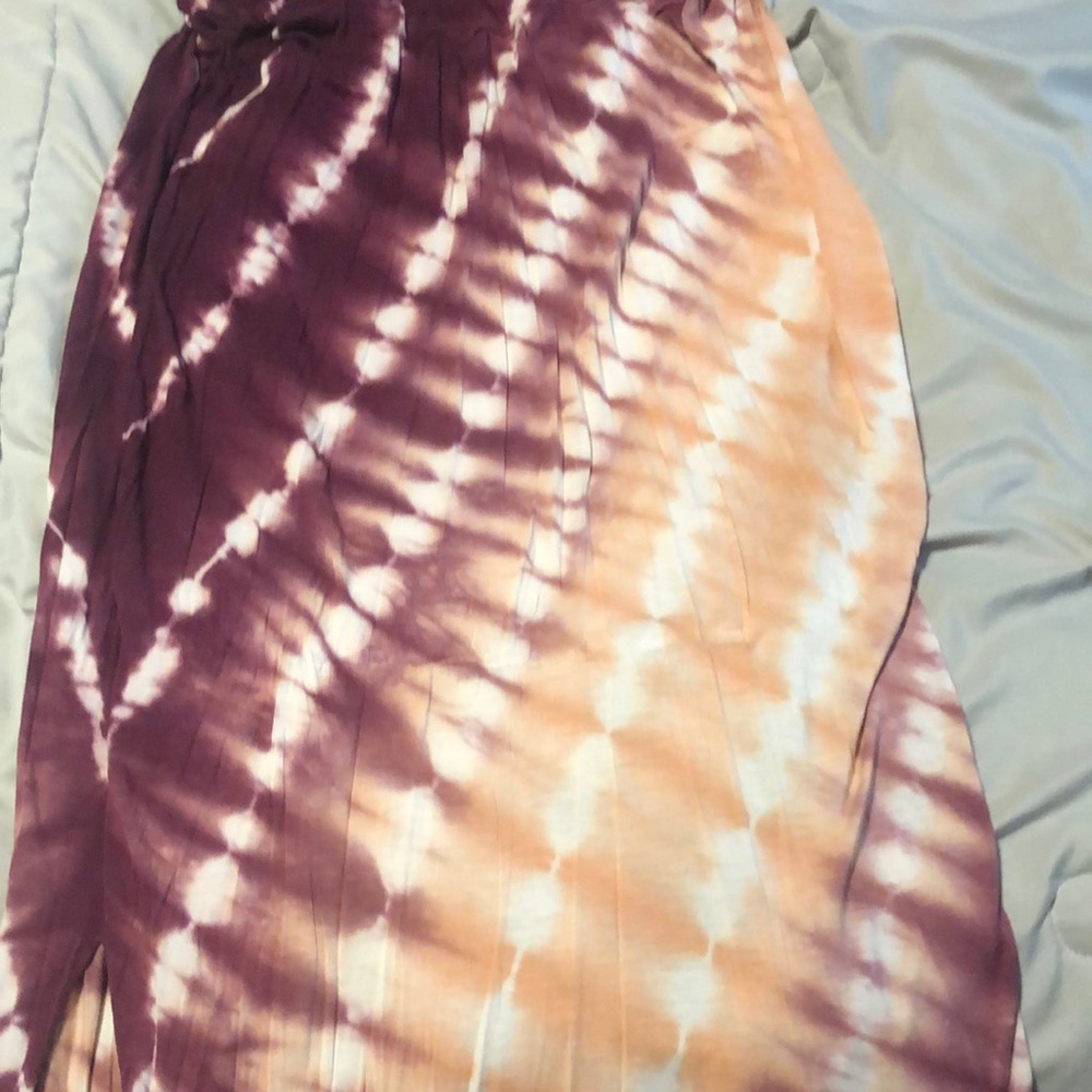 It’s a long cute summer tye dye skirt